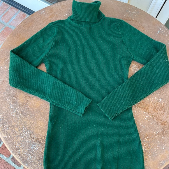 Green knit turtleneck sz s - Picture 4 of 4